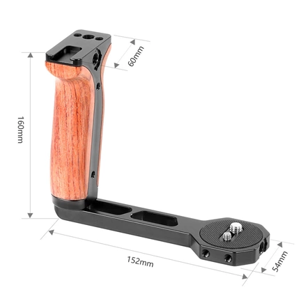 SMALLRIG Universal Wooden Side Handle for DJI Ronin-S/Ronin-SC/Zhiyun Crane Series Gimbal BSS2222