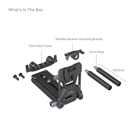 SMALLRIG V-Mount Battery Mount Plate Kit for Cinema Cameras 4323