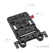 SMALLRIG V Mount Battery Plate with Dual 15mm Rod Clamp 3016