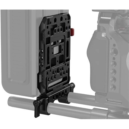 SMALLRIG V Mount Battery Plate with Dual 15mm Rod Clamp 3016