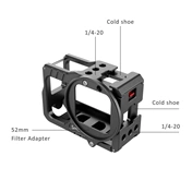 SMALLRIG Vlogging Cage and 52mm Filter Adapter for Insta360 ONE R 4K Edition 2901