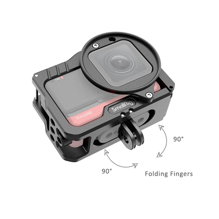 SMALLRIG Vlogging Cage and 52mm Filter Adapter for Insta360 ONE R 4K Edition 2901