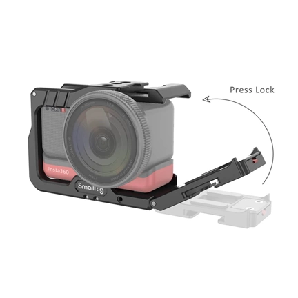 SMALLRIG Vlogging Cage and 52mm Filter Adapter for Insta360 ONE R 4K Edition 2901