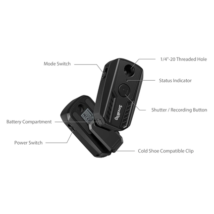 SMALLRIG Wireless Remote Controller for Select Sony / Canon / Nikon Cameras 3902