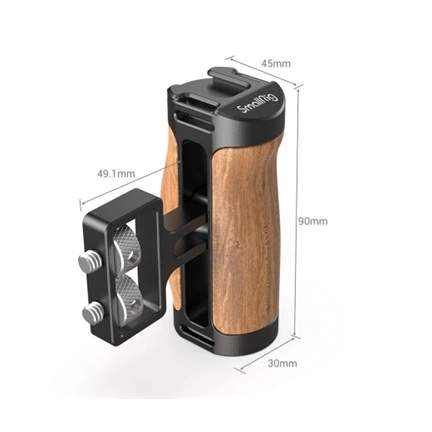SMALLRIG Wooden Mini Side Handle (1/4”-20 Screws) 2913