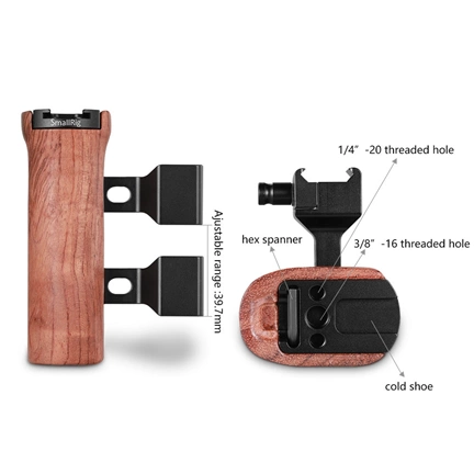 SMALLRIG Wooden NATO Side Handle 2187