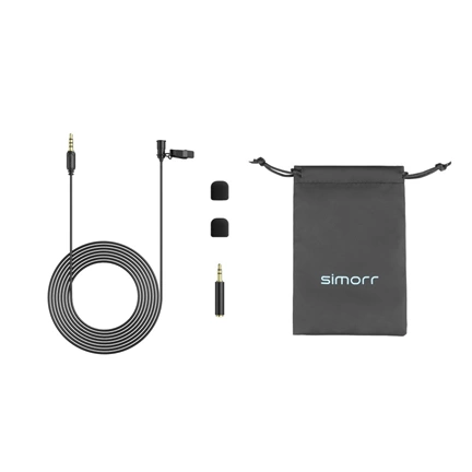 SMALLRIG simorr Wave L1 3.5mm Lavalier Microphone (Black) 3388