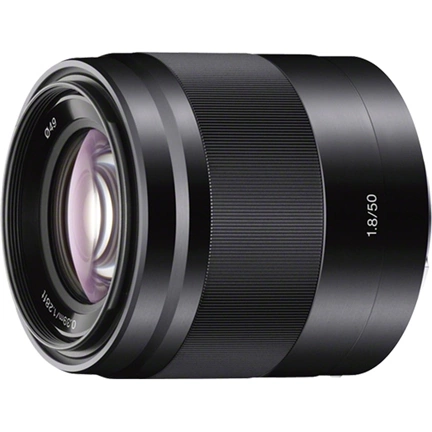 SONY 50mm f/1.8 E OSS Fekete objektív SONY 50mm f/1.8 E OSS Fekete objektív