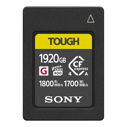 SONY CFexpress 4.0 Type A 1920GB memóriakártya - 60.000 Ft pénzvisszatérítés 2026/07/31-ig