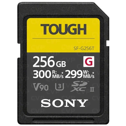 SONY G Tough SDXC V90 UHS-II U3 300/299MB/s 256GB memóriakártya - 40.000 Ft pénzvisszatérítés július 31-ig SONY G Tough SDXC V90 UHS-II U3 300/299MB/s 256GB memóriakártya - 40.000 Ft pénzvisszatérítés július 31-ig