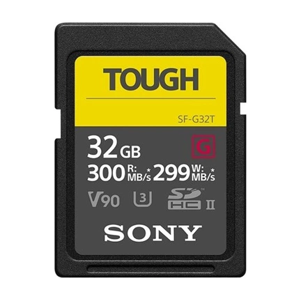 SONY SDHC 32GB Tough UHS-II CL10 U3 V90 300MB/S (SF32TG)