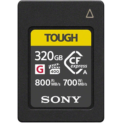 SONY Tough CFexpress Type A CEA-G 320GB memóriakártya - 40.000 Ft pénzvisszatérítés július 31-ig SONY Tough CFexpress Type A CEA-G 320GB memóriakártya - 40.000 Ft pénzvisszatérítés július 31-ig