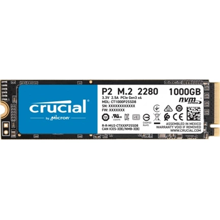SSD M.2 Crucial P2 M.2 NVMe PCIe 3.0 x 4 1TB