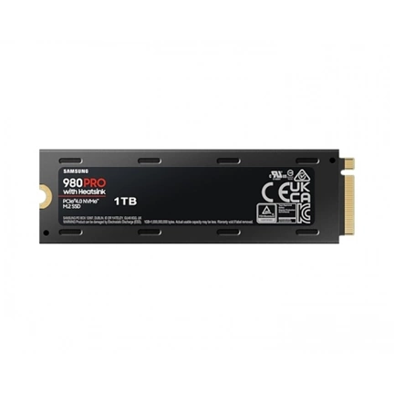 SSD M.2 SAMSUNG 980 Pro hűtőbordákkal 1TB NVMe PCIe Gen4