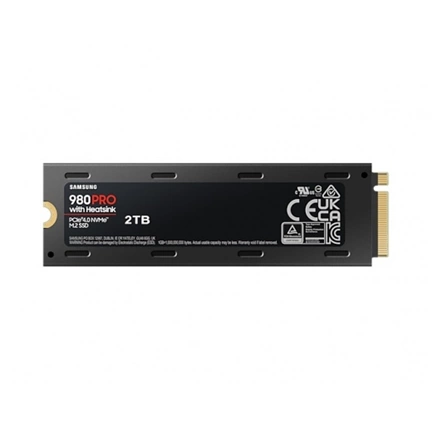 SSD M.2 SAMSUNG 980 Pro hűtőbordákkal 2TB NVMe PCIe Gen4