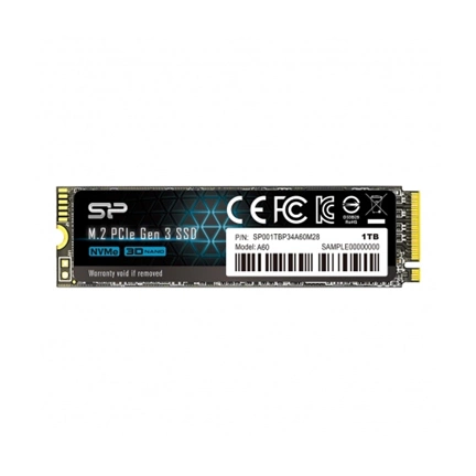 SSD M.2 SILICON POWER 1024GB A60 NVMe 1.3 (2200MB/s | 1600MB/s)