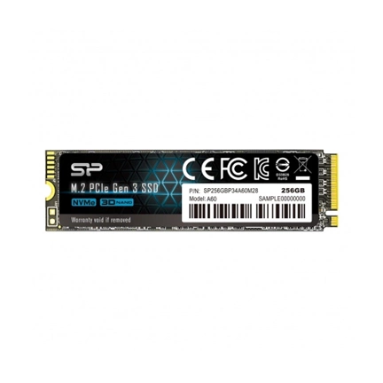 SSD M.2 SILICON POWER 256GB A60 NVMe 1.3 (2200MB/s | 1600MB/s)