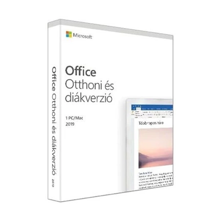 SW MS Office 2019 Home & Student P6 Hungarian EuroZone Medialess