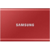 Samsung 1000GB USB 3.2 (MU-PC1T0R/WW) piros ujjlenyomatolvasós T7 Touch külső SSD