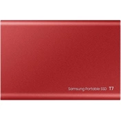 Samsung 1000GB USB 3.2 (MU-PC1T0R/WW) piros ujjlenyomatolvasós T7 Touch külső SSD