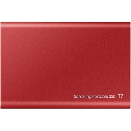 Samsung 2000GB USB 3.2 (MU-PC2T0R/WW) piros ujjlenyomatolvasós T7 Touch külső SSD