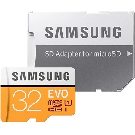 Samsung 32GB microSDHC EVO Class10 UHS-1 U3 Grade1 + adapterrel