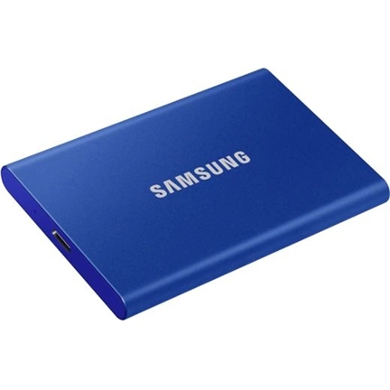 Samsung 500GB USB 3.2 (MU-PC500H/WW) kék ujjlenyomatolvasós T7 Touch külső SSD