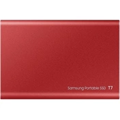 Samsung 500GB USB 3.2 (MU-PC500R/WW) piros ujjlenyomatolvasós T7 Touch külső SSD