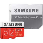 Samsung 512GB SD micro EVO Plus (SDXC Class10) (MB-MC512GA/EU) memória kártya adapterrel Samsung 512GB SD micro EVO Plus (SDXC Class10) (MB-MC512GA/EU) memória kártya adapterrel
