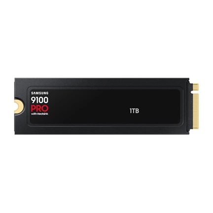 Samsung 9100 Pro SSD hűtőbordával PCIe 5.0 NVMe M.2 14700/13300MB/s 1TB