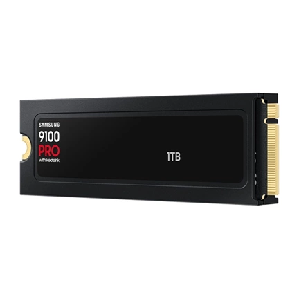 Samsung 9100 Pro SSD hűtőbordával PCIe 5.0 NVMe M.2 14700/13300MB/s 1TB