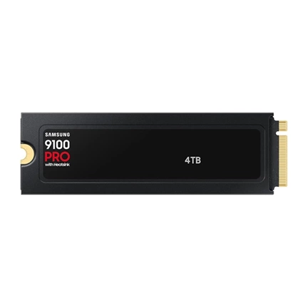 Samsung 9100 Pro SSD hűtőbordával PCIe 5.0 NVMe M.2 14800/13400MB/s 4TB