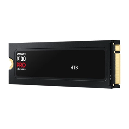 Samsung 9100 Pro SSD hűtőbordával PCIe 5.0 NVMe M.2 14800/13400MB/s 4TB