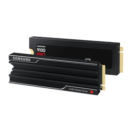 Samsung 9100 Pro SSD hűtőbordával PCIe 5.0 NVMe M.2 14800/13400MB/s 4TB