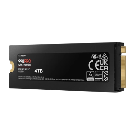 Samsung 990 Pro PCIe 4.0 NVMe M.2 SSD 4TB /w Heatsink
