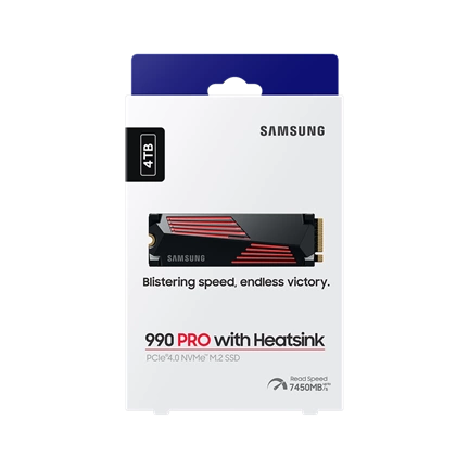 Samsung 990 Pro PCIe 4.0 NVMe M.2 SSD 4TB /w Heatsink