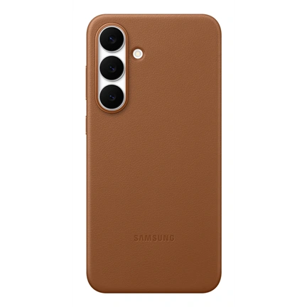 Samsung Galaxy S25 FE vegán bőrtok, barna