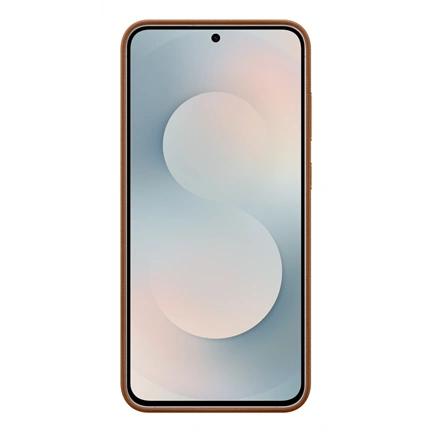 Samsung Galaxy S25 FE vegán bőrtok, barna