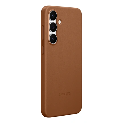 Samsung Galaxy S25 FE vegán bőrtok, barna