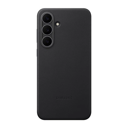 Samsung Galaxy S25 FE vegán bőrtok, fekete