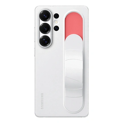 Samsung Galaxy S25 Ultra álló tok szíjjal - fehér