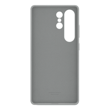 Samsung Galaxy S25 Ultra vegán bőrtok - szürke