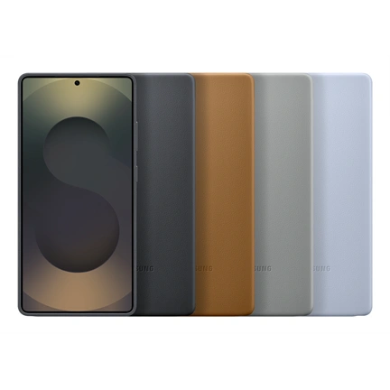 Samsung Galaxy S25 Ultra vegán bőrtok - szürke