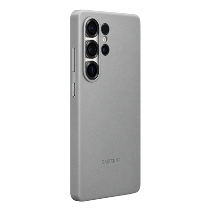 Samsung Galaxy S25 Ultra vegán bőrtok - szürke