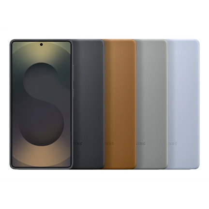 Samsung Galaxy S25 Ultra vegán bőrtok - szürke