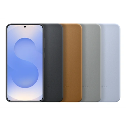 Samsung Galaxy S25+ vegán bőrtok - fekete