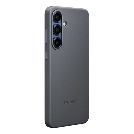 Samsung Galaxy S25+ vegán bőrtok - fekete