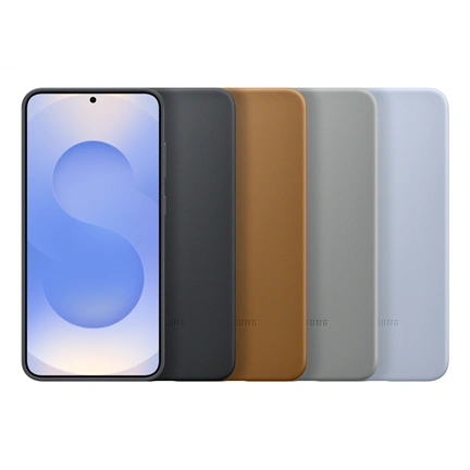 Samsung Galaxy S25+ vegán bőrtok - fekete