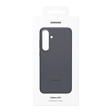 Samsung Galaxy S25+ vegán bőrtok - fekete