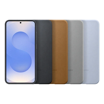 Samsung Galaxy S25+ vegán bőrtok - fekete